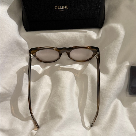 Celine Brown Ombré Tortoise Eyeglasses with Black Case - Picture 5 of 7